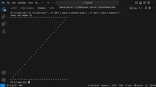 Java Program Z Pattern Print User Input For Visual Studio Code VS Code