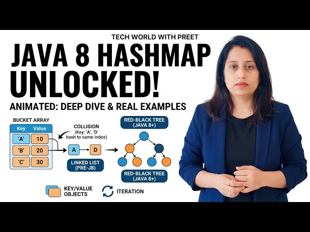 Java 8 HashMap Deep Dive: Animations, Red-Black Trees & Real-World Examples! 🌳