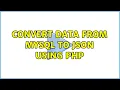 Convert Data from MySQL to JSON using PHP