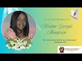 Morvine Georgia Thompson Thanksgiving Service