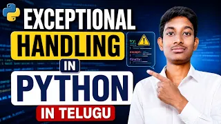 Exception Handling in Python in Telugu Try Except Else Finally Explained Python Tutorial
