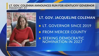 Kentucky Lt Gov Coleman launches 2027 campaign for governor
