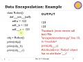 Data Encapsulation Abstraction and Hiding in Python