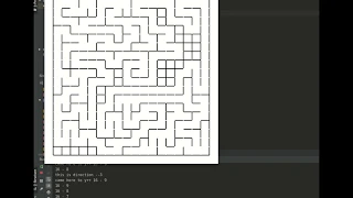 Depth First Search recursive backtracker for fun maze generation using glut library