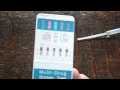 how do you read faint lines on a drug test what should the result be