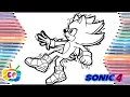 Sonic 4 the hedgehog coloring pages Super Sonic coloring page NoCopyrightSounds
