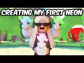 MAKING MY FIRST NEON PET IN ADOPT ME