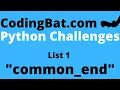 CodingBat common - end answer