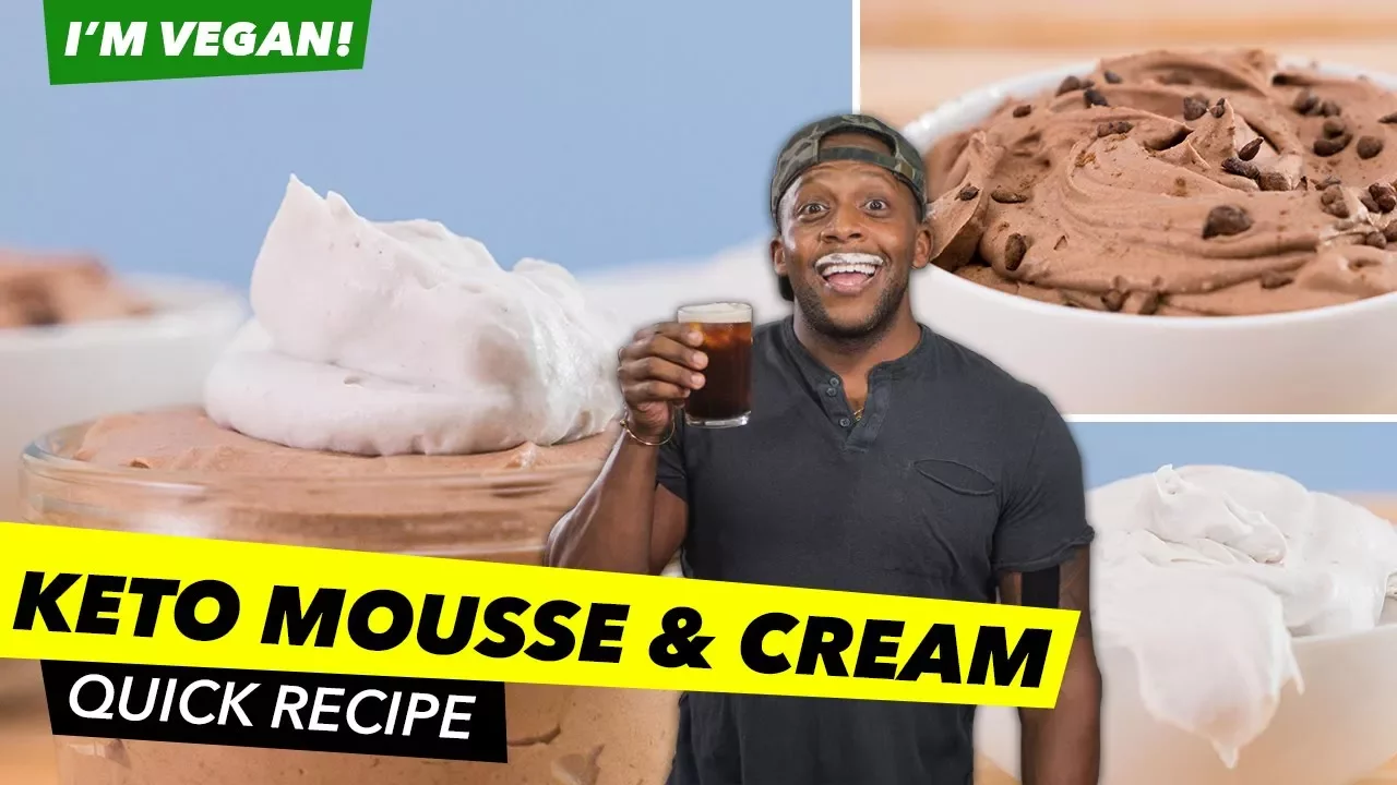 Ridiculously Easy Keto Mousse & Whipped Cream Recipe (Vegan) / Mousse de Chocolate Cetognico