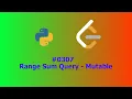 No Sound Leetcode 307 Range Sum Query - Mutable