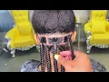 HOW TO 9 MINUTE LARGE KNOTLESS BRAIDS Hairstyles BRAIDS BY ANTOINETTE