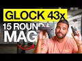 Unboxing the Glock 43X with 15-Round Magazines
