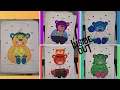 INSIDE OUT ART Super Coloring Sheets Teddy Bears Joy Sadness Disgust Anger Fear Costumes