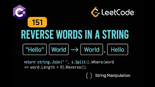 LeetCode 151 Reverse Words in a String C Solution String Manipulation