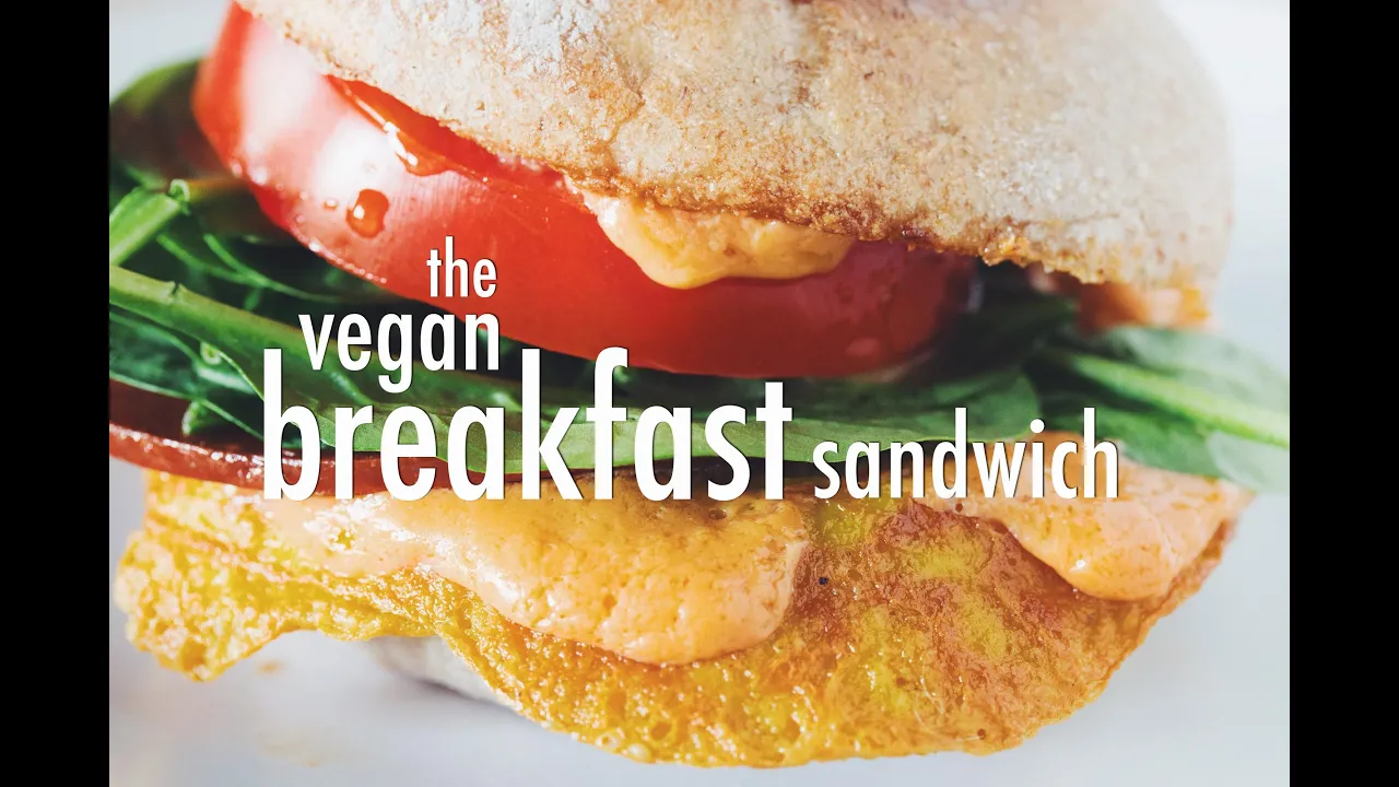 the vegan breakfast sandwich   hot for food