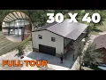 30x40 Custom Metal Building Tour Steel Balcony Wraparound Porch WolfSteel Buildings