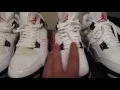 Air Jordan Cement 4 Comparison 2012 Vs 2016