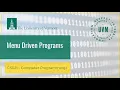 5 4 Menu Driven Programs