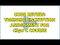Code Review Vigenere encryption assignment for CS50 C course 3 Solutions