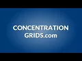 Printable Concentration Grids - PDF Printable Concentration Training Grids