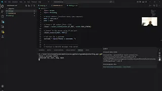 Sprint 3 Networking Chat application using Python