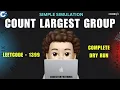 Count Largest Group Simple Simulation Dry Run Leetcode 1399 codestorywithMIK