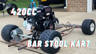 How to build a bar stool racing kart frame Welding Part 2