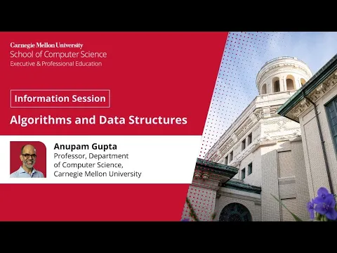 Information session on Carnegie Mellon University’s Introduction to Algorithms and Data Structures