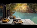 Download Lagu Gezellige koffieshop veranda sfeer |  Rustige jazzmelodie met natuurtherapie voor stressverlichting