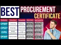Best Procurement Certification Best Procurement Courses Procurement Job CPSD CIPS ISM CPSM