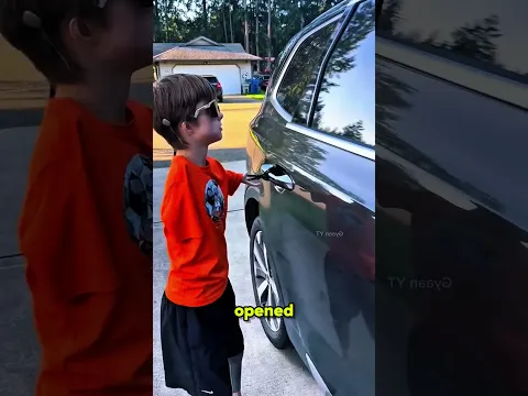 Boy Without Hands Opens Car Independently🫡#shorts