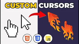 EASY CUSTOM CURSORS in HTML CSS JavaScript