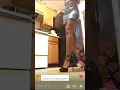 Long ebony legs in 6 inch stilettos