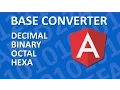 AngularJS Tutorial - Develop a Base Converter App