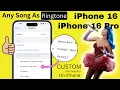 Download Lagu How to Set ANY Song as RINGTONE on iPhone 16/16 Pro/Pro Max/16e