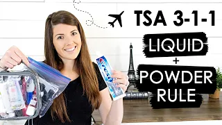 TSA 3-1-1 LIQUID POWDER RULE FOR CARRY ON BAG Everything you need to know from a Travel Agent