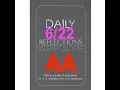 Daily Reflections - June 22