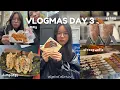 BRYANT PARK EATING SPREE lots of food 100 budget winter village reviews VLOGMAS DAY 3