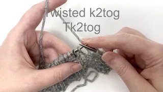 Twisted k2tog