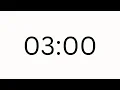 3 Minute Countdown timer Minimal