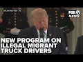 FULL President Trump Secretary Duffy announce program to go after illegal migrant truck drivers