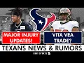 MAJOR Texans Injury Update Texans Rumors On Vita Vea Trade Training Camp Starting Up
