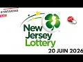 LIVE New Jersey Pick 3 Pick 4 Midday Results Today 20 June 2026 NJ Lottery Live
