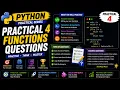 Python Function Practice Questions Practical 4 Python Course for Beginners