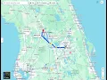Fastest route from Orlando Florida to The Villages Florida