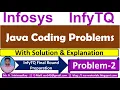 Java Coding Problems InfyTQ Final Round Coding Problems Number Based Problem Problem-2