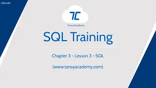 Tansy SQL Course | SQL | Chapter 3 | Lesson 3