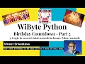 13 Birt ay Countdown The logic for converting total seconds to hours mins seconds