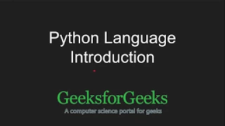 Python Programming Tutorial Introduction GeeksforGeeks