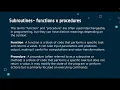 10 Programming Fundamentals Subroutines - Procedures Functions
